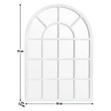 Habitat white arch wall mirror 70x50cm, UK version