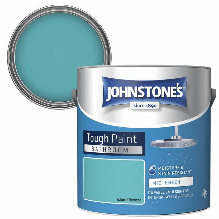 Johnstone's bathroom paint Island Breeze 2.5L, UK version