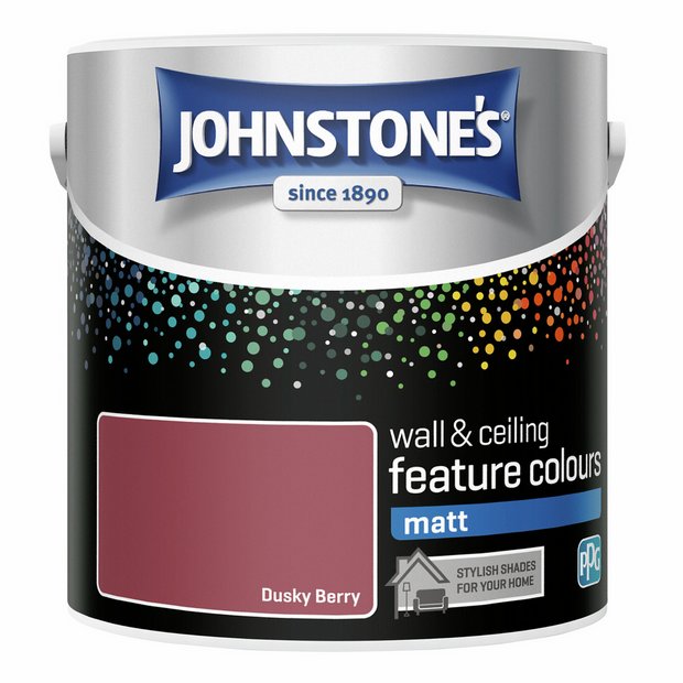 Johnstone's wall paint matt Dusky Berry 2.5L - British product
