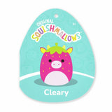 Squishmallows Cleary hot pink cow soft toy 12 inch, imported from the UK