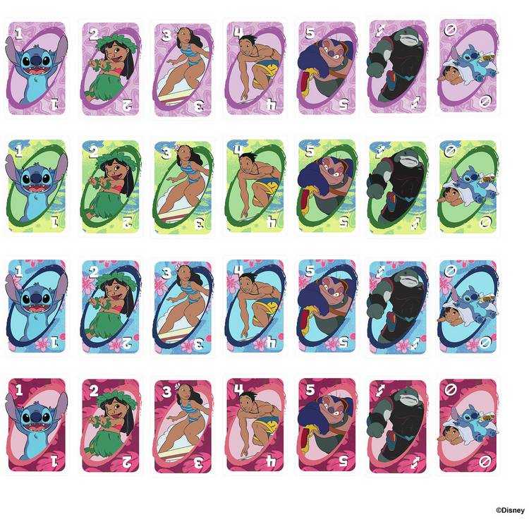 UNO Disney Lilo and Stitch classic card game (British brand)