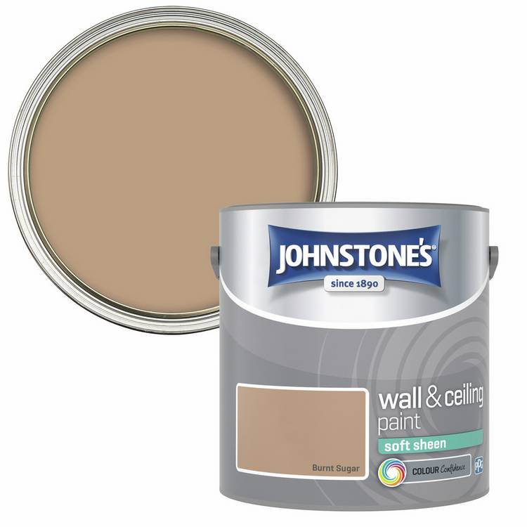Johnstone's soft sheen paint Burnt Sugar 2.5L - British product