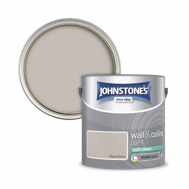Johnstone's soft sheen paint Chapel Stone 2.5L, UK version