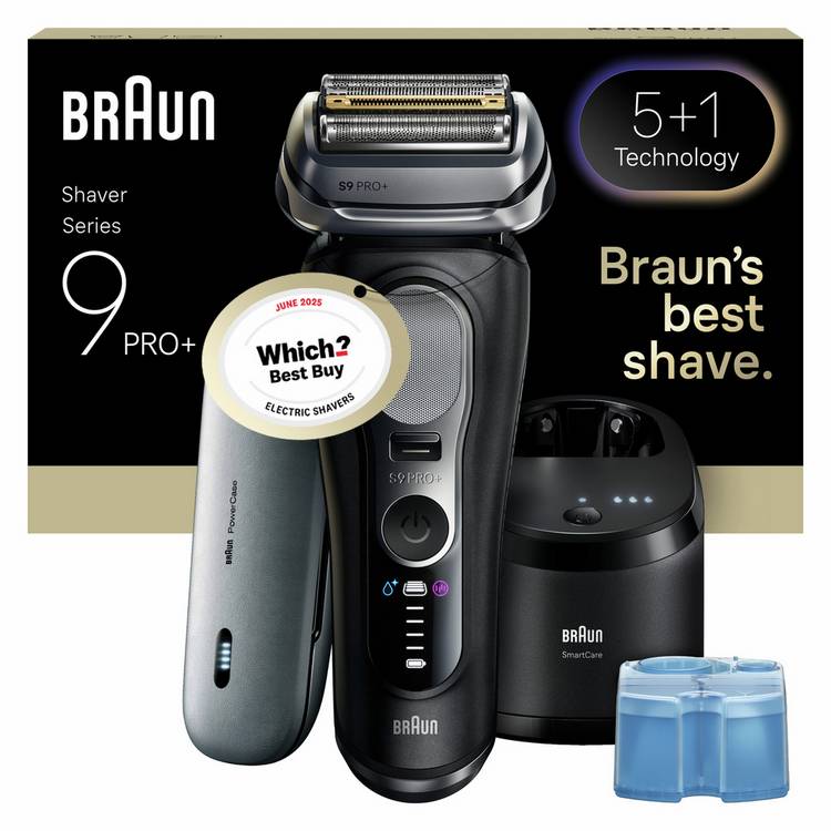Braun Series 9 Pro+ cordless electric shaver (British brand)