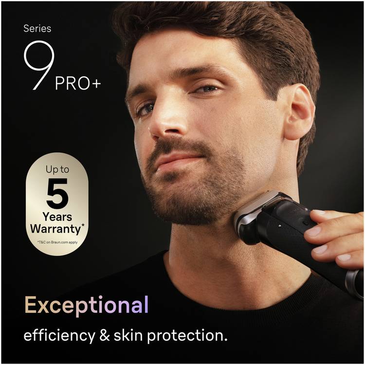 Braun Series 9 Pro+ cordless electric shaver (British brand)