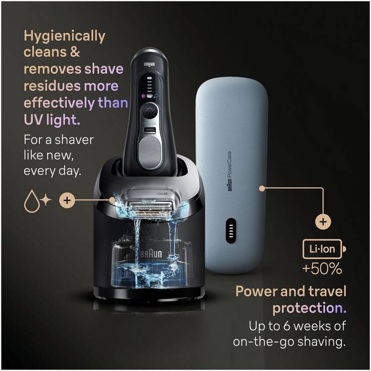 Braun Series 9 Pro+ cordless electric shaver (British brand)