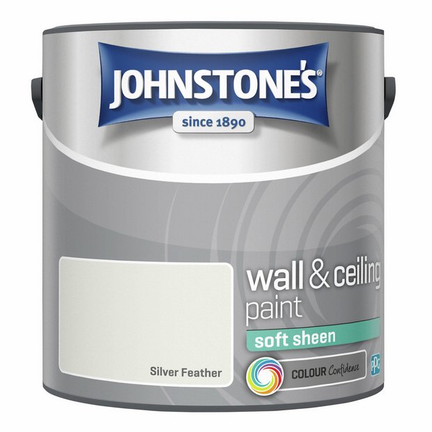 Johnstone's Silver Feather soft sheen paint 2.5L (British brand)
