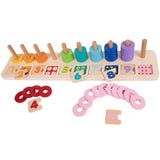 Chad Valley wooden number blocks counter set, UK version