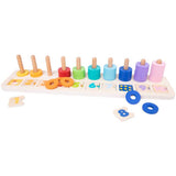 Chad Valley wooden number blocks counter set, UK version