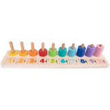 Chad Valley wooden number blocks counter set, UK version