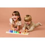 Chad Valley wooden number blocks counter set, UK version