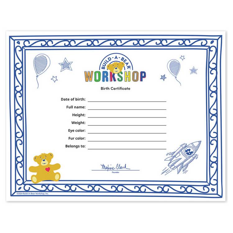 Build A Bear Furtastic Bear kit, UK version