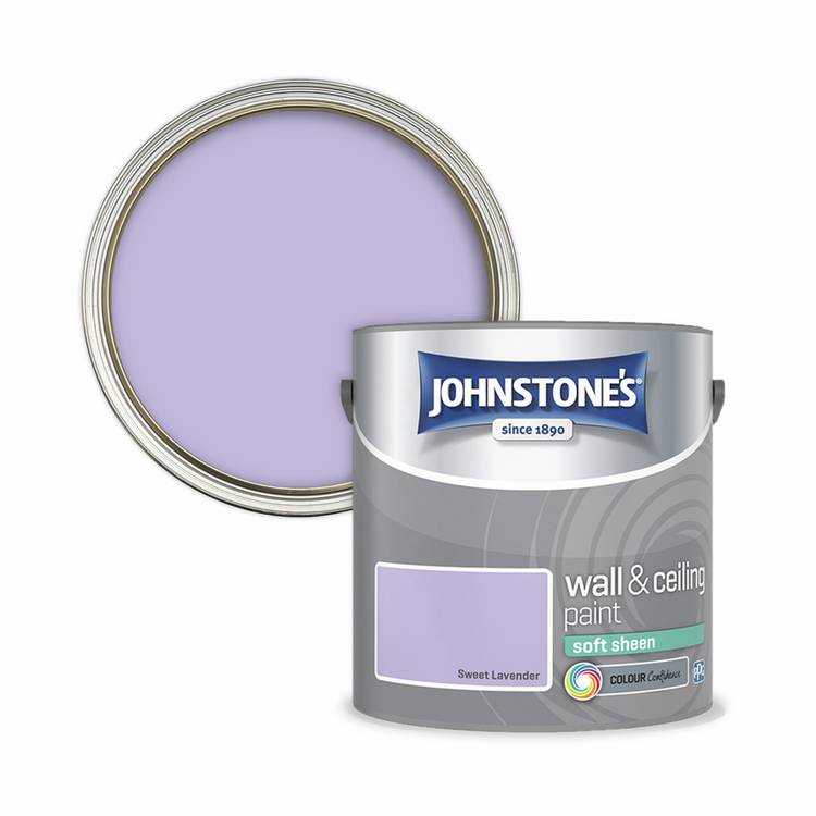 Johnstone's Sweet Lavender soft sheen paint 2.5L, UK version