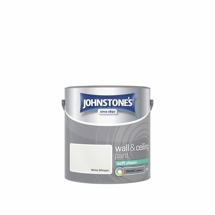 Johnstone's Soft Sheen White Whisper paint 2.5L, UK version