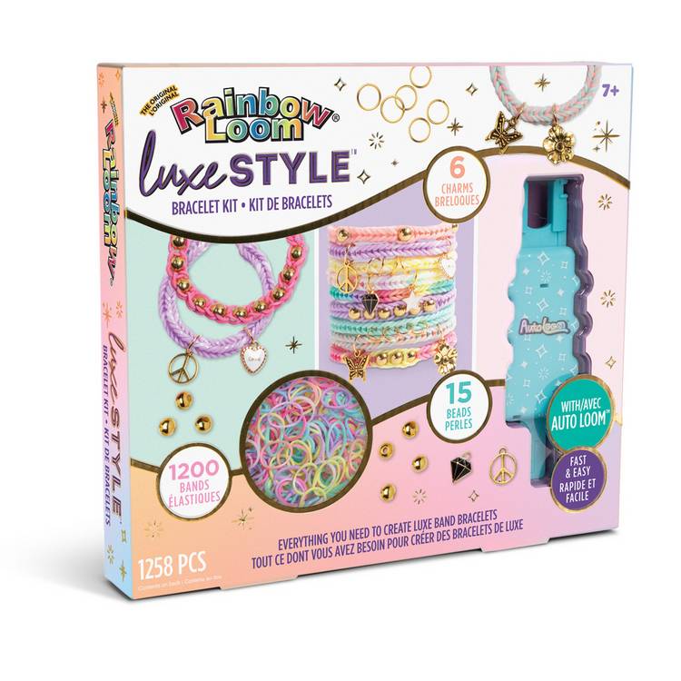 Rainbow Loom Autoloom Kit Luxe Style craft set, UK version