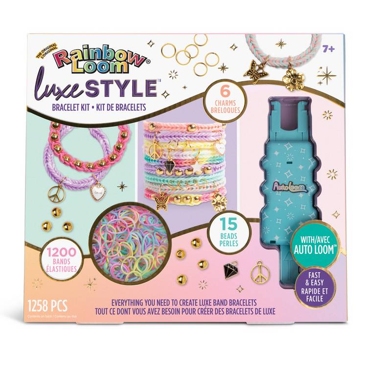 Rainbow Loom Autoloom Kit Luxe Style craft set, UK version