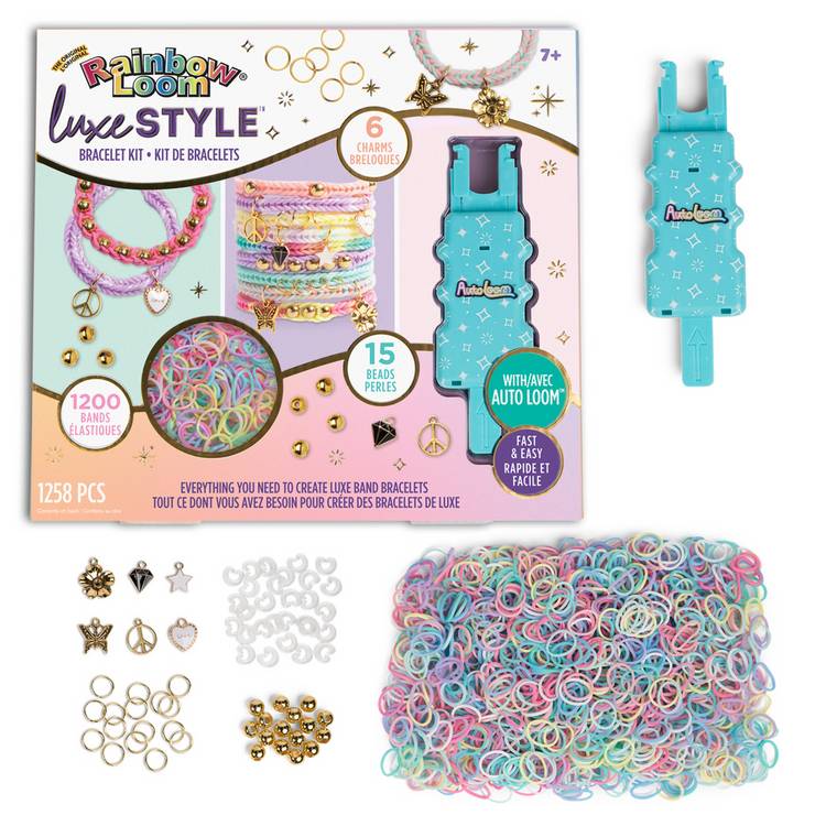 Rainbow Loom Autoloom Kit Luxe Style craft set, UK version
