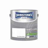 Argos Johnstone's Wall & Ceiling Silk Paint - Brilliant White 2.5L- Buy online at McGrocer