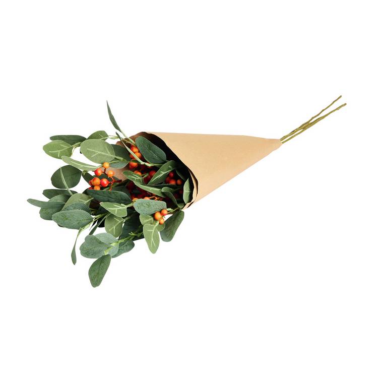 Argos Home artificial eucalyptus hypericum bouquet (British brand)