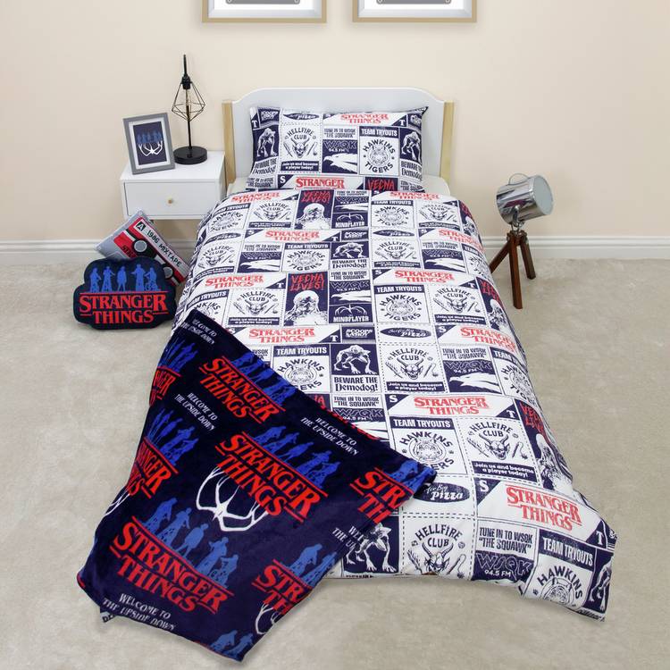 Stranger Things reversible duvet set single - British product