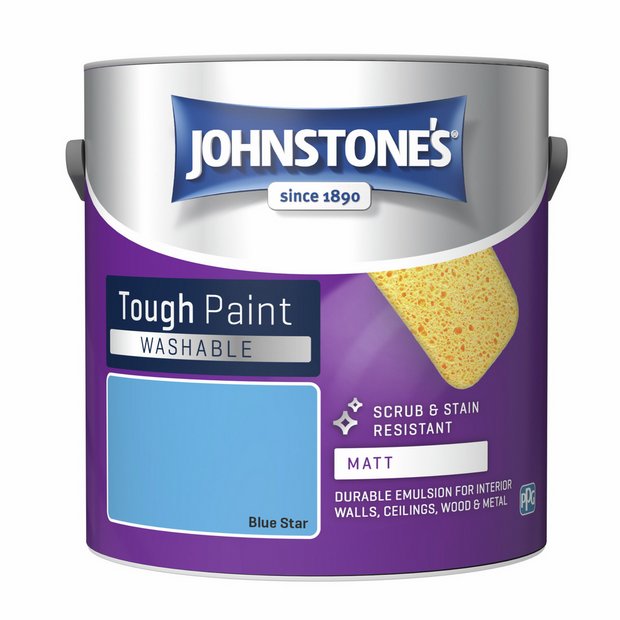 Johnstone's Washable Matt Paint Blue Star 2.5L (British brand)