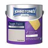 Johnstone's Washable Matt Paint Chapel Stone 2.5L - British product