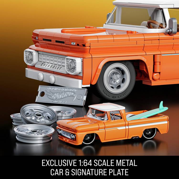 Hot Wheels Custom '62 Chevy Pickup building kit 858 pieces, UK version