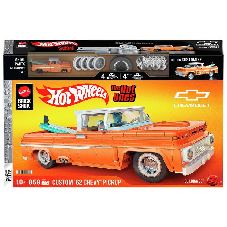 Hot Wheels Custom '62 Chevy Pickup building kit 858 pieces, UK version