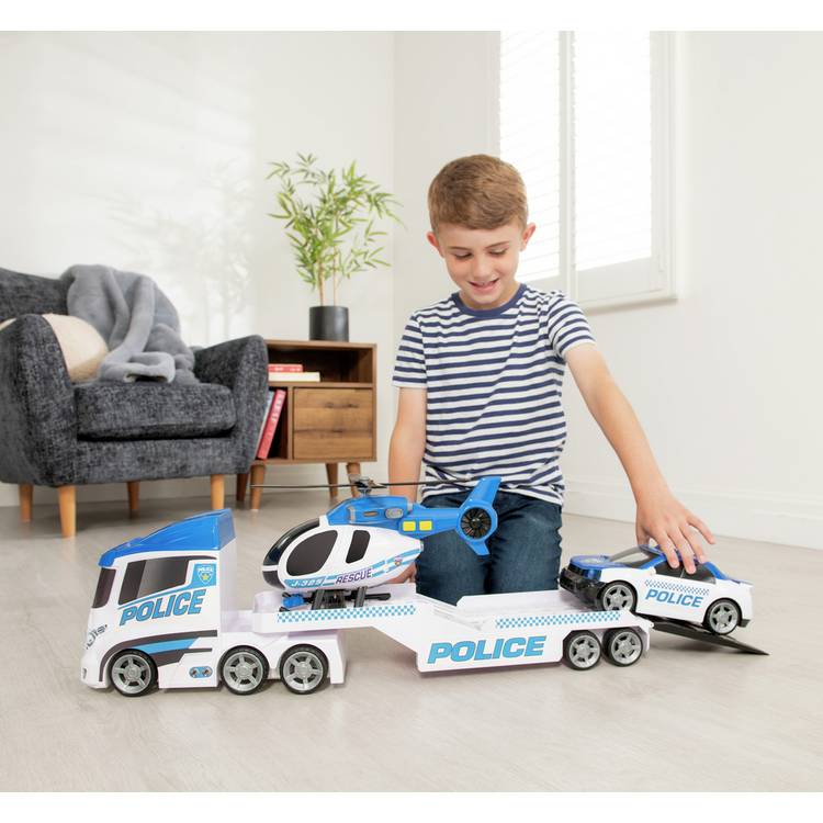 Teamsterz Police Heli Transporter, imported from the UK