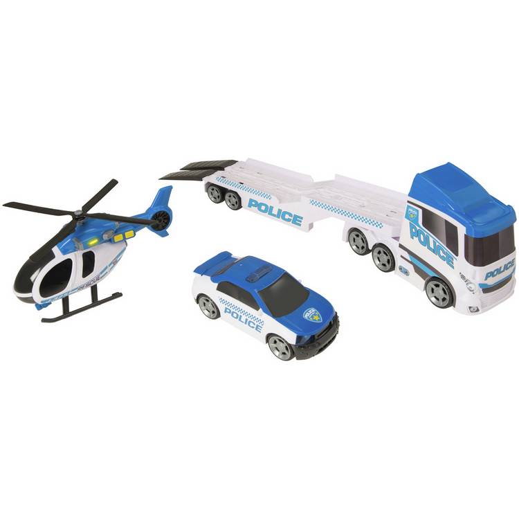 Teamsterz Police Heli Transporter, imported from the UK