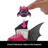 Monster High Draculaura doll scooter playset with pet bat, imported from the UK