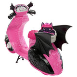 Monster High Draculaura doll scooter playset with pet bat, imported from the UK