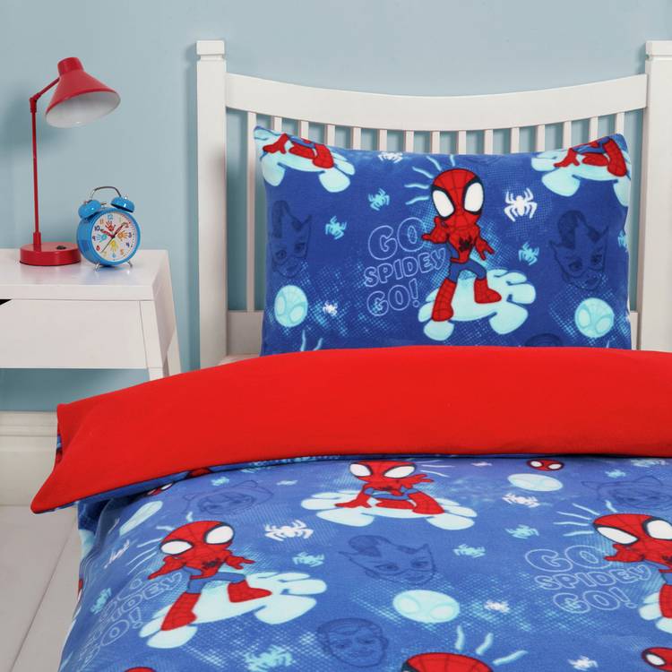 Disney Spidey and Friends fleece bedding set single (British brand)