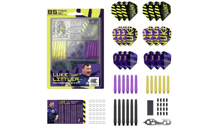 Target Luke Littler 85-piece darts kit, imported from the UK