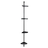 Argos Home black shower organiser pole adjustable (British brand)