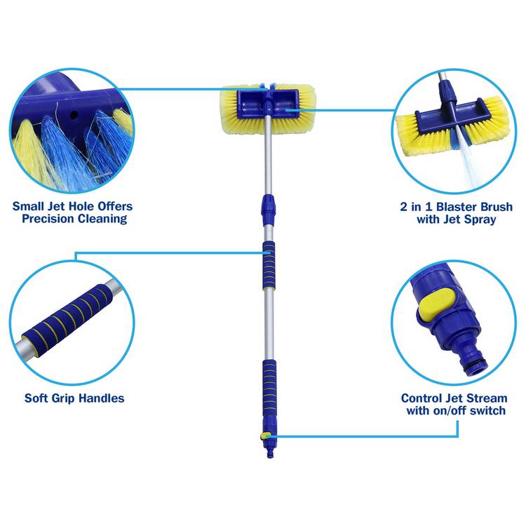 Streetwize Blaster Brush pressurised jet spray aluminium, imported from the UK