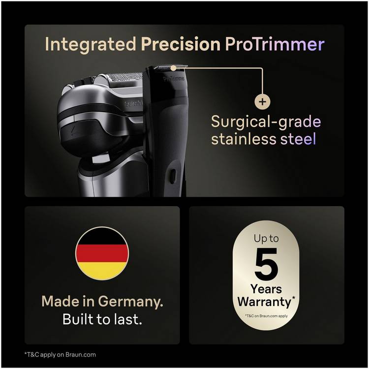 Braun Series 9 Pro+ electric shaver (British brand)