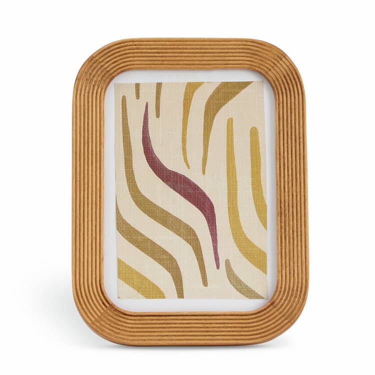 Habitat natural ribbed wooden picture frame 5x7, UK version