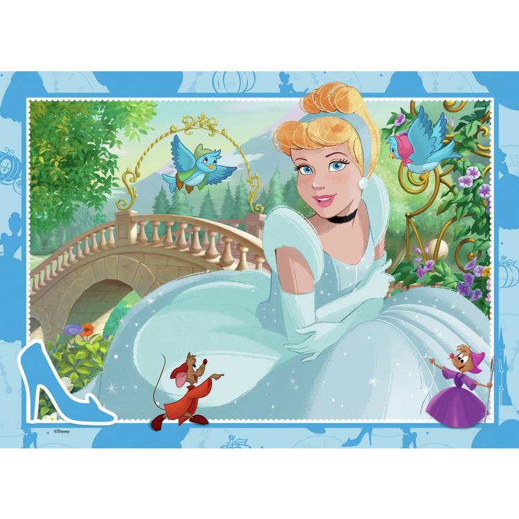 Disney Princess 4x100 puzzle set 400 pieces, imported from the UK