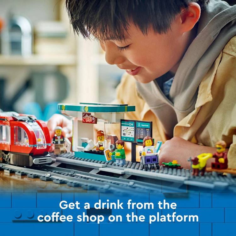 LEGO building toy set Downtown Tram and Station 811-piece (British brand)