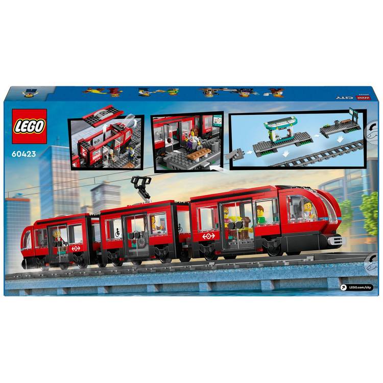 LEGO building toy set Downtown Tram and Station 811-piece (British brand)