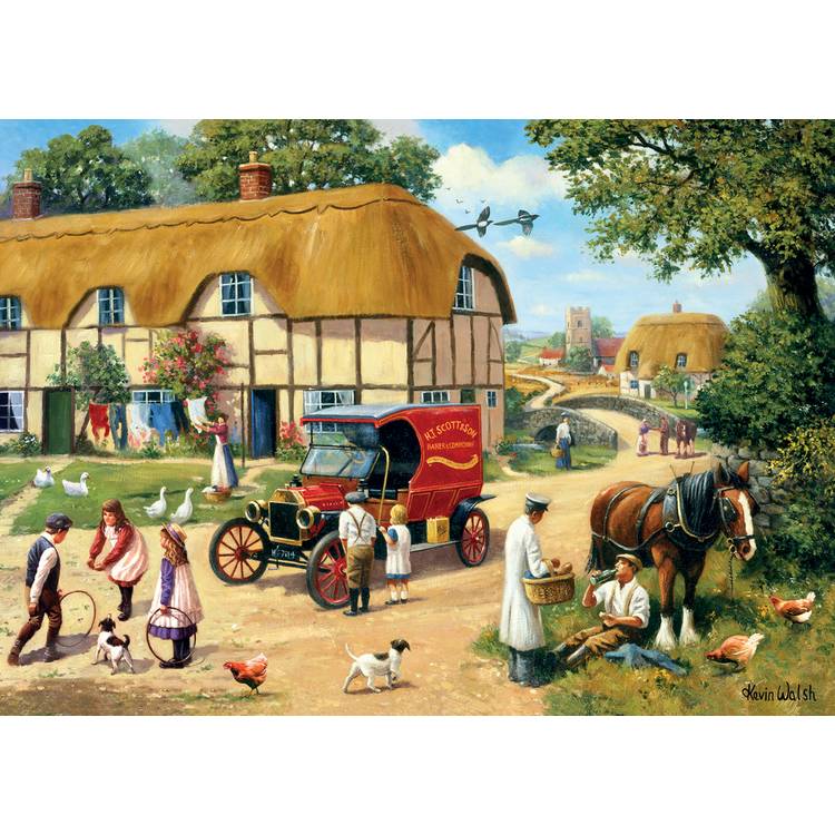 Kidicraft 1000 piece puzzle village bakery scene - British product