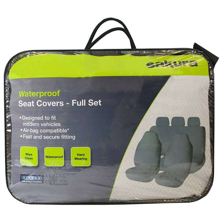 Sakura waterproof front and rear seat cover set, UK version