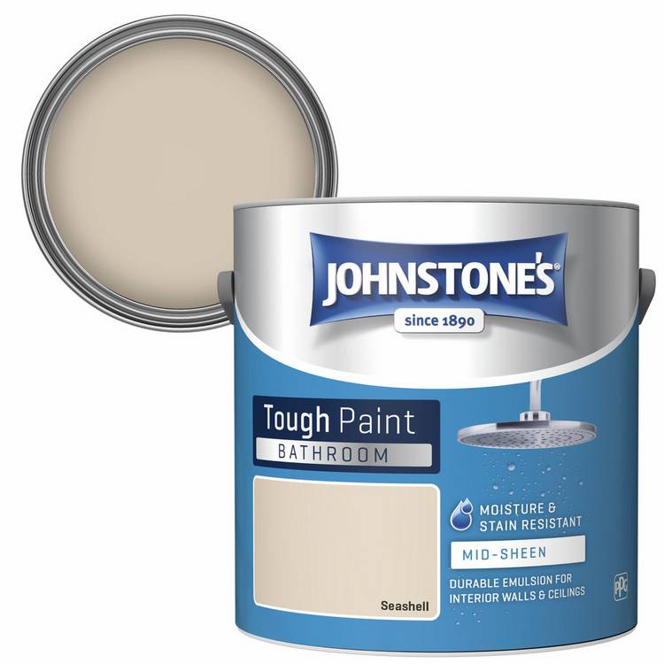 Johnstone's bathroom paint Seashell 2.5L, UK version