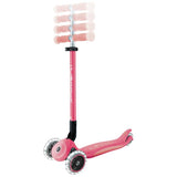 Globber Glow Lights scooter in Coral Pink, UK version