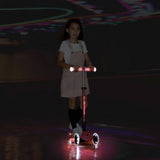 Globber Glow Lights scooter in Coral Pink, UK version