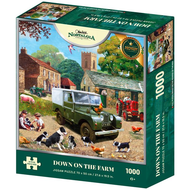 Kidicraft Nostalgia Down on the Farm puzzle 1000 pieces, UK version
