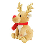 Argos Home reindeer animated soft toy 23cm, imported from the UK