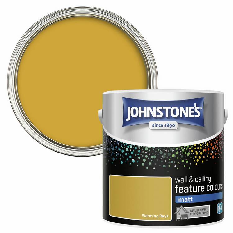 Johnstone's Warming Rays matt paint 2.5L - British product