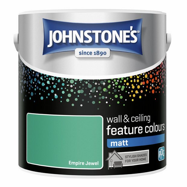 Johnstone's Empire Jewel green matt paint 2.5L (British brand)